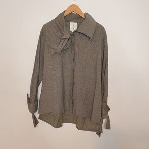 Daniel Gregory Natale Button Up High Neck Shirt in Size XL